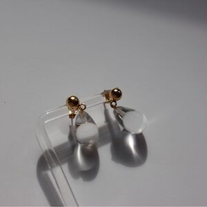 New Resin teardrop earrings